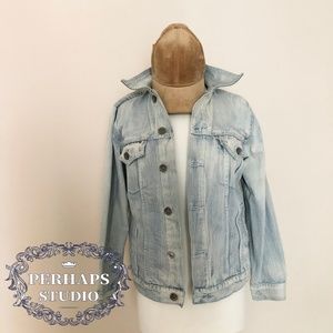 Vintage light blue denim jacket